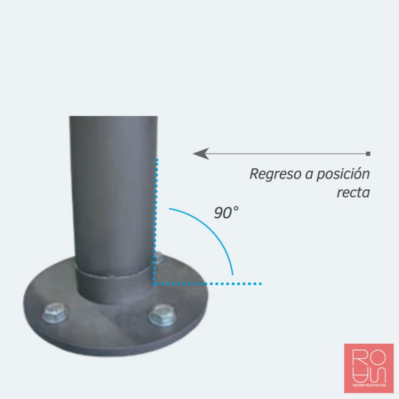 Pilona inclinable Amortixoc